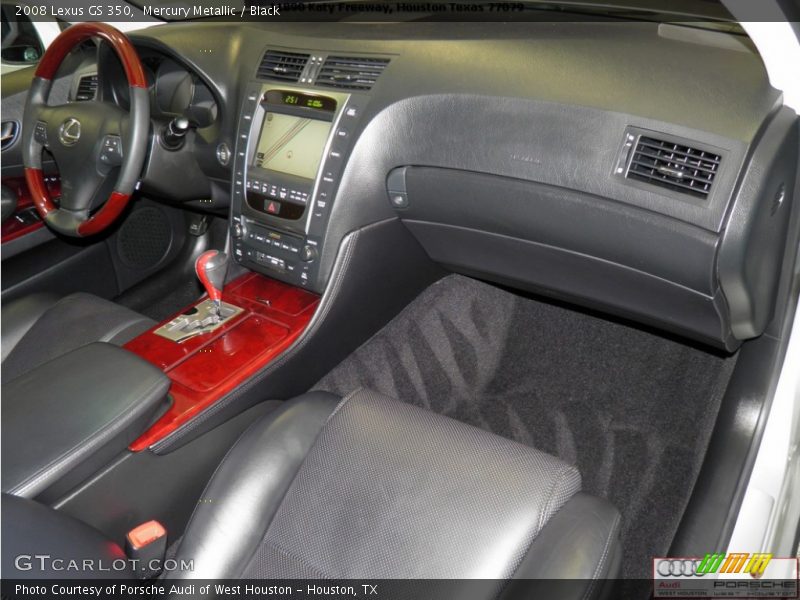 Mercury Metallic / Black 2008 Lexus GS 350
