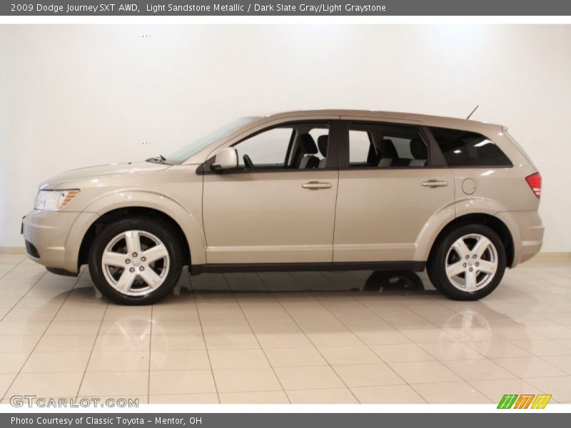 Light Sandstone Metallic / Dark Slate Gray/Light Graystone 2009 Dodge Journey SXT AWD