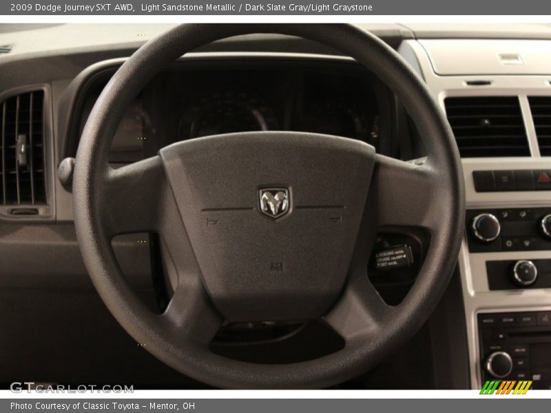 Light Sandstone Metallic / Dark Slate Gray/Light Graystone 2009 Dodge Journey SXT AWD