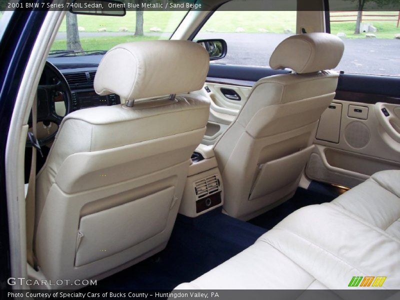 Orient Blue Metallic / Sand Beige 2001 BMW 7 Series 740iL Sedan