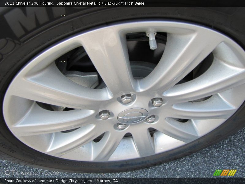 Sapphire Crystal Metallic / Black/Light Frost Beige 2011 Chrysler 200 Touring