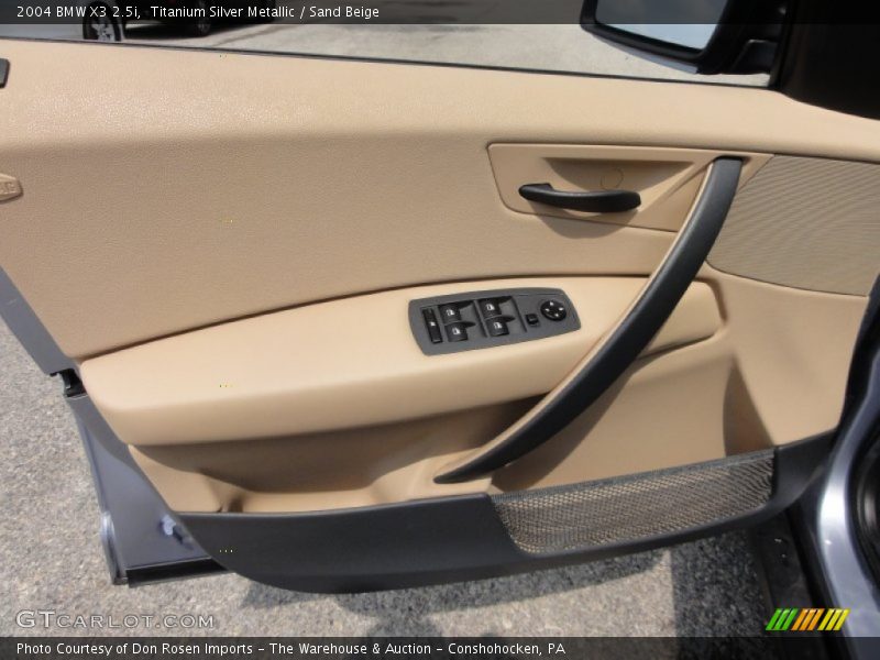 Titanium Silver Metallic / Sand Beige 2004 BMW X3 2.5i