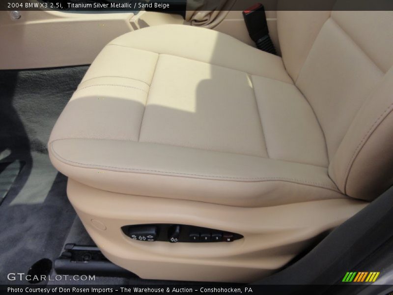 Titanium Silver Metallic / Sand Beige 2004 BMW X3 2.5i