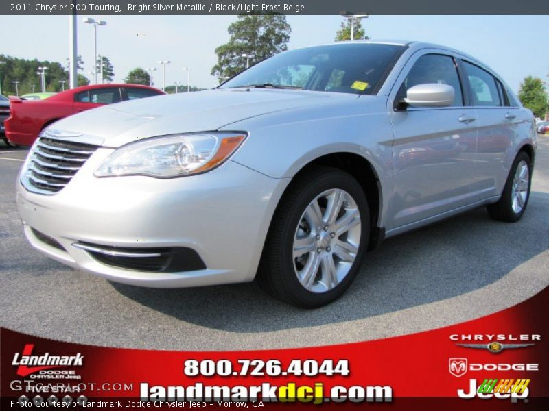 Bright Silver Metallic / Black/Light Frost Beige 2011 Chrysler 200 Touring