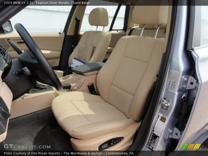 Titanium Silver Metallic / Sand Beige 2004 BMW X3 2.5i