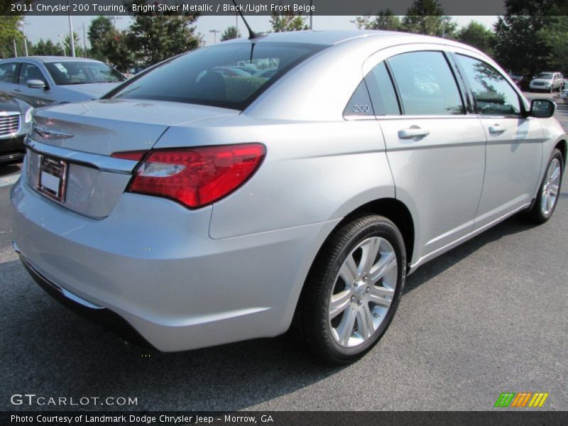 Bright Silver Metallic / Black/Light Frost Beige 2011 Chrysler 200 Touring