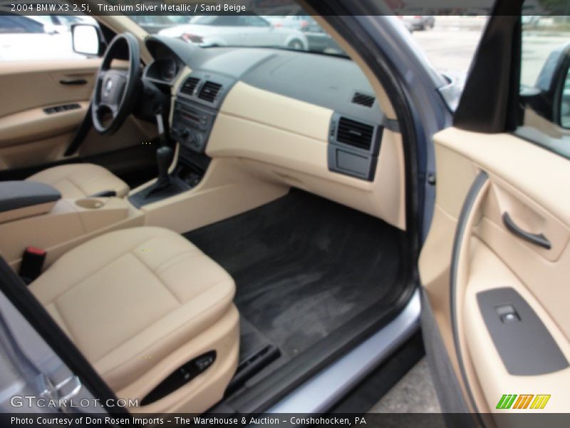 Titanium Silver Metallic / Sand Beige 2004 BMW X3 2.5i