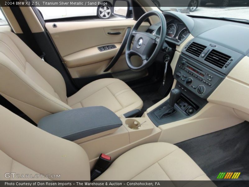 Titanium Silver Metallic / Sand Beige 2004 BMW X3 2.5i