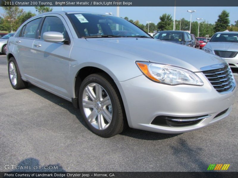 Bright Silver Metallic / Black/Light Frost Beige 2011 Chrysler 200 Touring