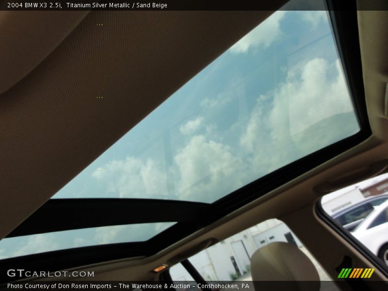 Titanium Silver Metallic / Sand Beige 2004 BMW X3 2.5i