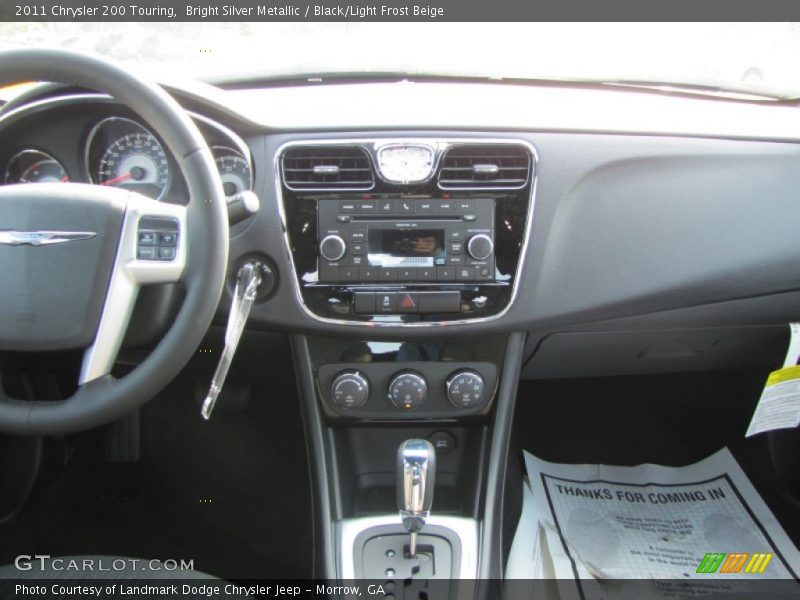 Bright Silver Metallic / Black/Light Frost Beige 2011 Chrysler 200 Touring