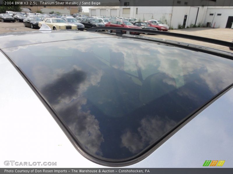 Titanium Silver Metallic / Sand Beige 2004 BMW X3 2.5i