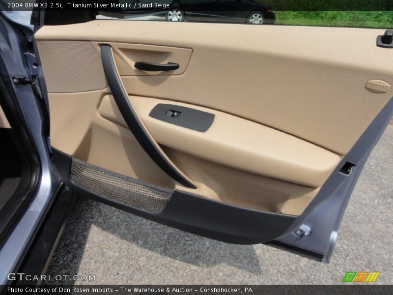 Titanium Silver Metallic / Sand Beige 2004 BMW X3 2.5i