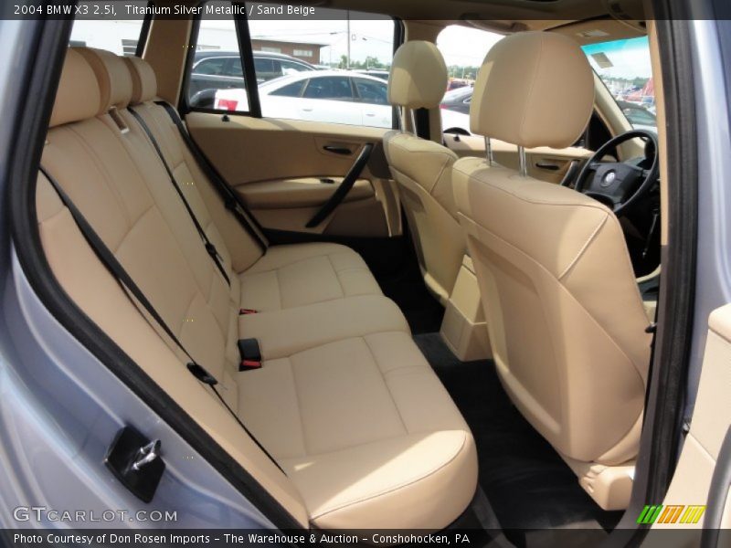 Titanium Silver Metallic / Sand Beige 2004 BMW X3 2.5i
