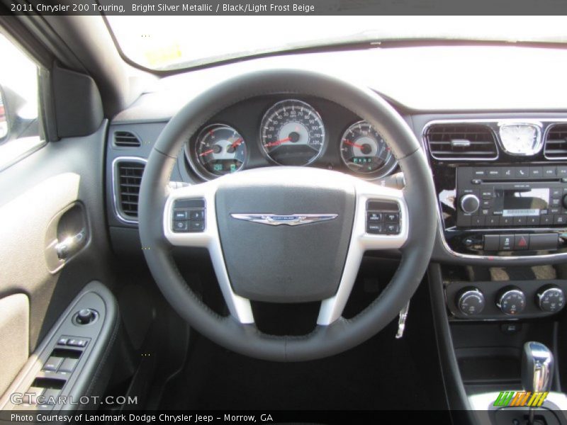Bright Silver Metallic / Black/Light Frost Beige 2011 Chrysler 200 Touring