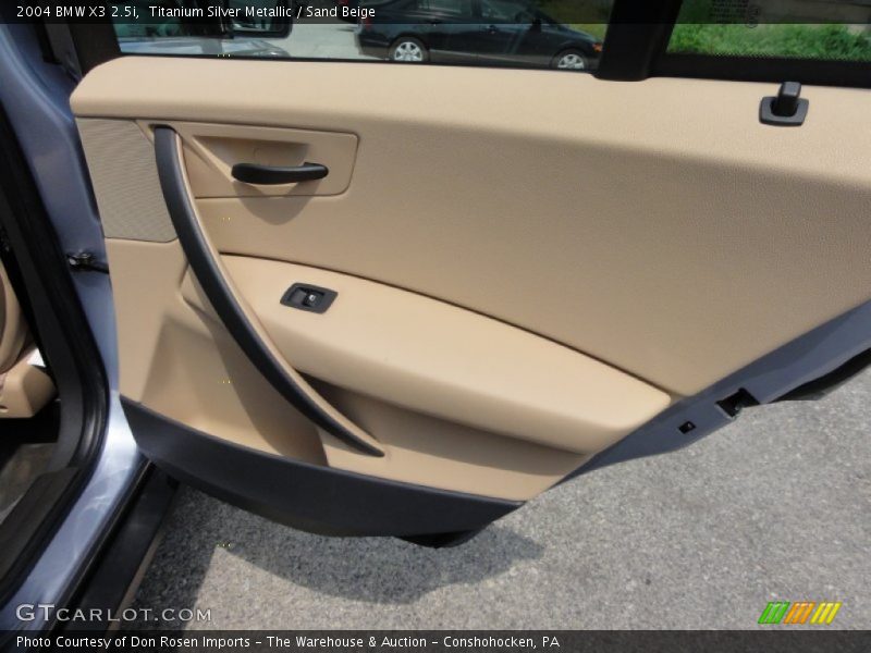 Titanium Silver Metallic / Sand Beige 2004 BMW X3 2.5i