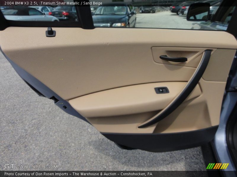 Titanium Silver Metallic / Sand Beige 2004 BMW X3 2.5i