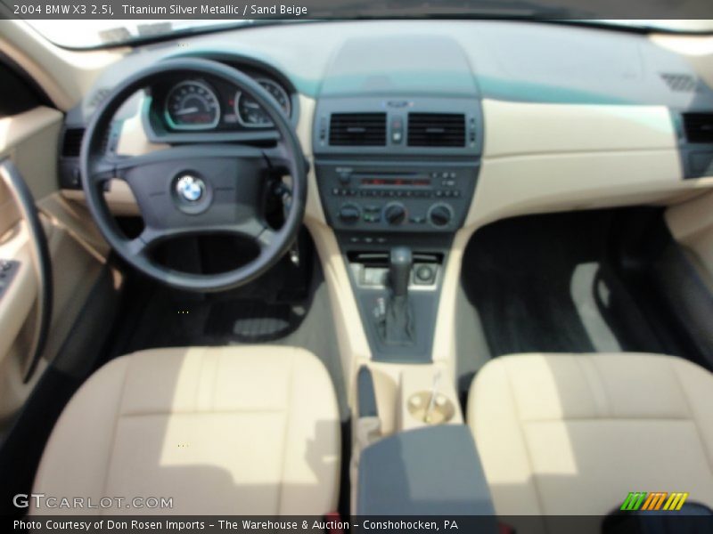 Titanium Silver Metallic / Sand Beige 2004 BMW X3 2.5i