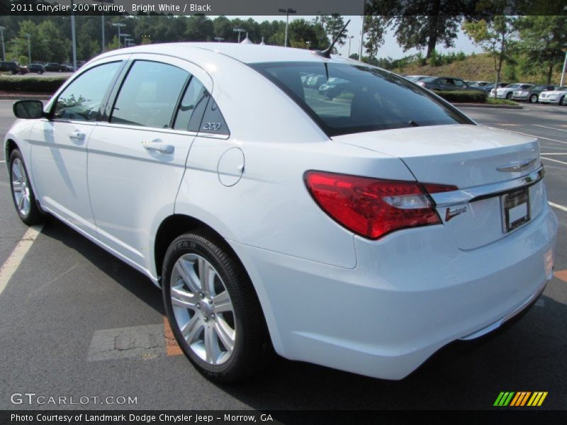 Bright White / Black 2011 Chrysler 200 Touring