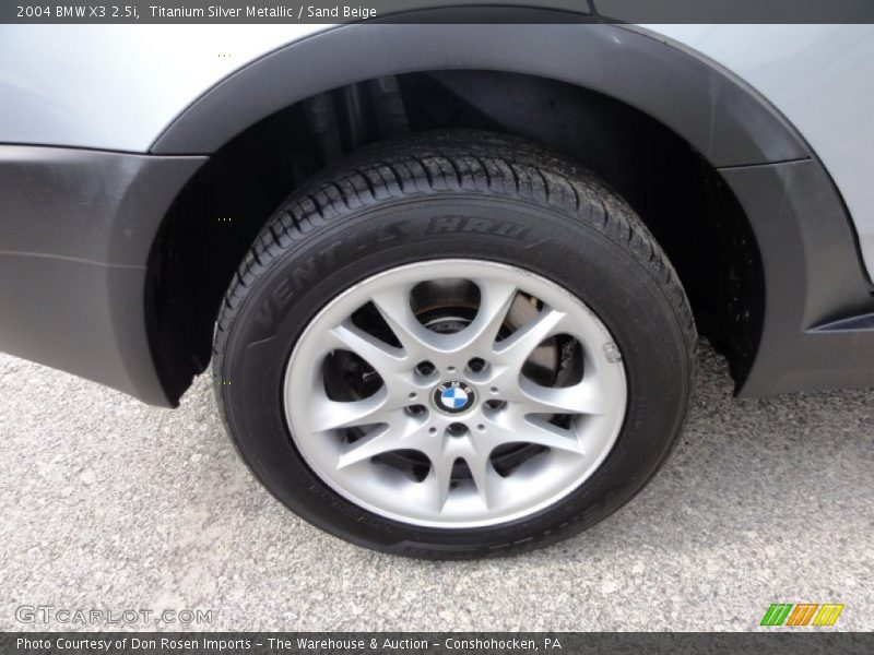 Titanium Silver Metallic / Sand Beige 2004 BMW X3 2.5i
