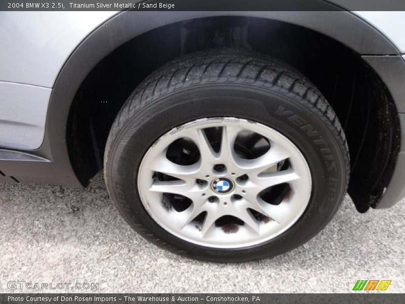 Titanium Silver Metallic / Sand Beige 2004 BMW X3 2.5i