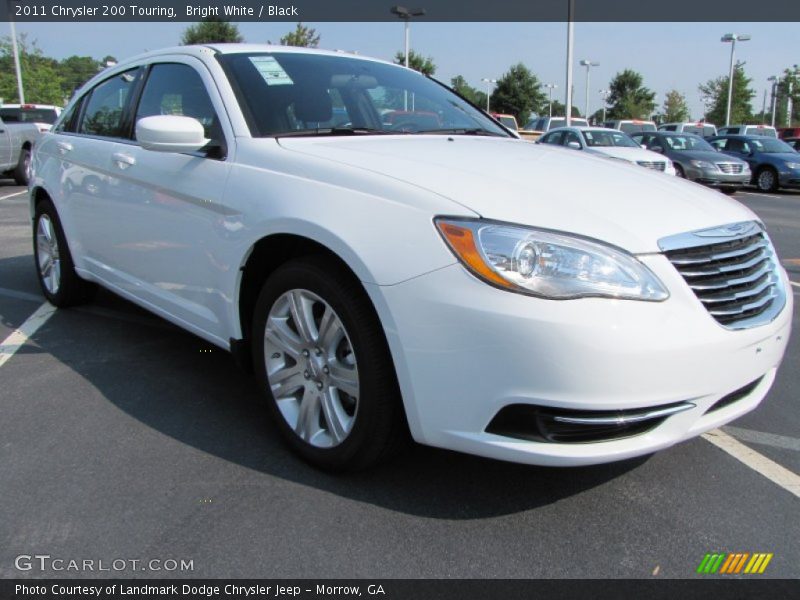 Bright White / Black 2011 Chrysler 200 Touring