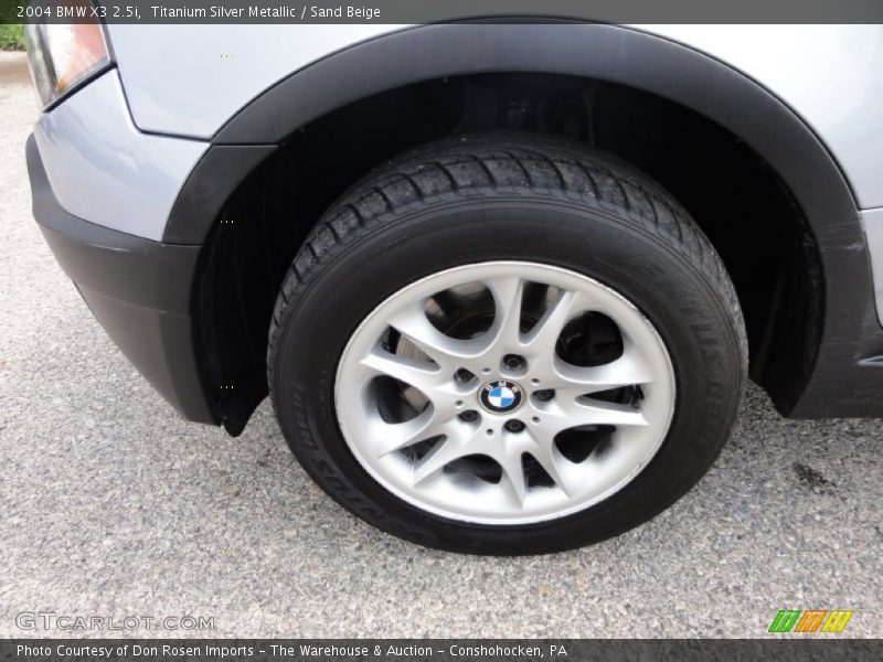 Titanium Silver Metallic / Sand Beige 2004 BMW X3 2.5i