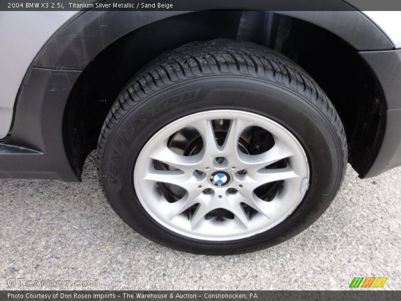 Titanium Silver Metallic / Sand Beige 2004 BMW X3 2.5i
