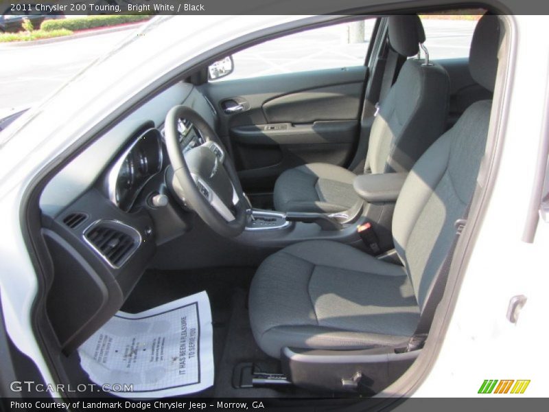 Bright White / Black 2011 Chrysler 200 Touring