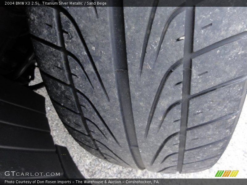 Titanium Silver Metallic / Sand Beige 2004 BMW X3 2.5i