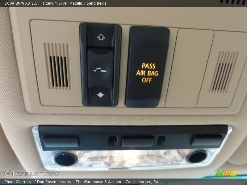Titanium Silver Metallic / Sand Beige 2004 BMW X3 2.5i
