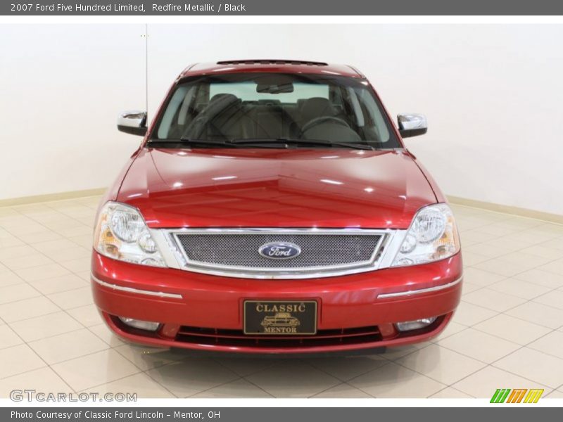 Redfire Metallic / Black 2007 Ford Five Hundred Limited