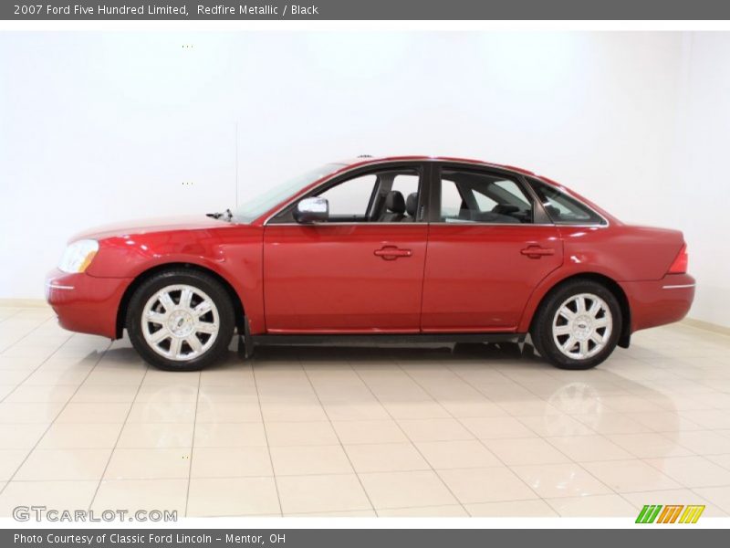 Redfire Metallic / Black 2007 Ford Five Hundred Limited