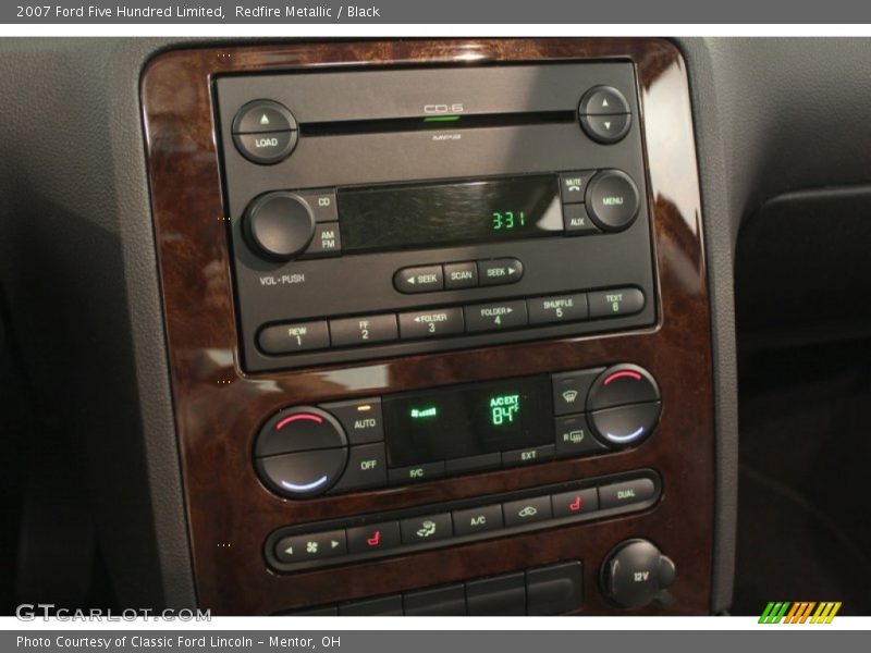 Audio System of 2007 Five Hundred Limited
