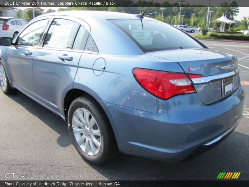 Sapphire Crystal Metallic / Black 2011 Chrysler 200 Touring