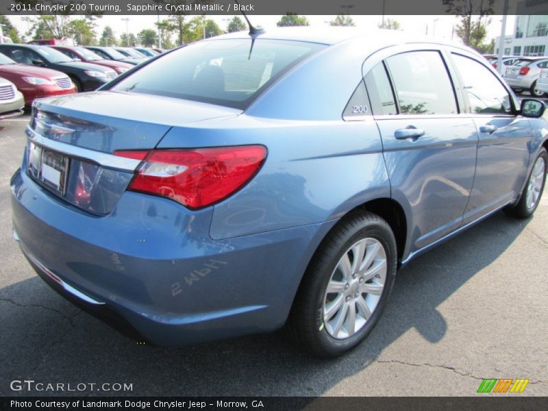 Sapphire Crystal Metallic / Black 2011 Chrysler 200 Touring