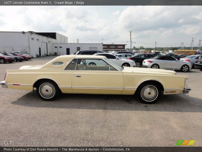 Cream Beige / Beige 1977 Lincoln Continental Mark V