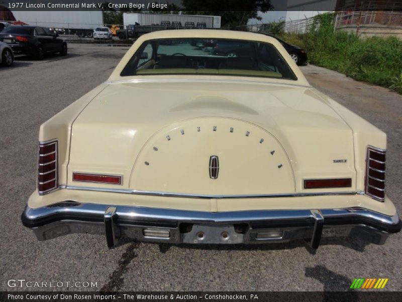 Cream Beige / Beige 1977 Lincoln Continental Mark V