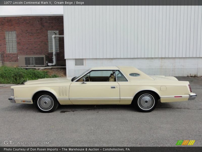 Cream Beige / Beige 1977 Lincoln Continental Mark V