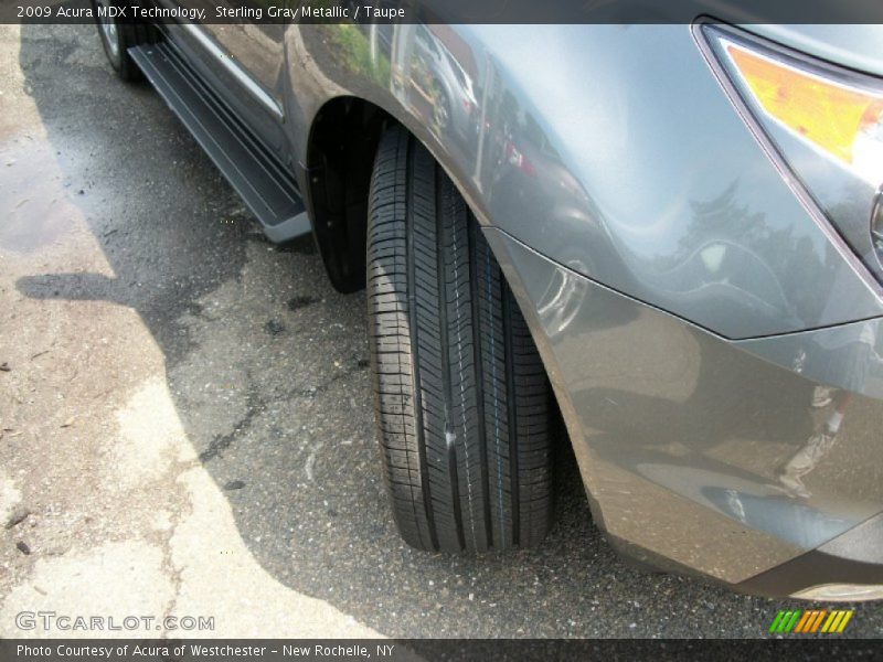 Sterling Gray Metallic / Taupe 2009 Acura MDX Technology