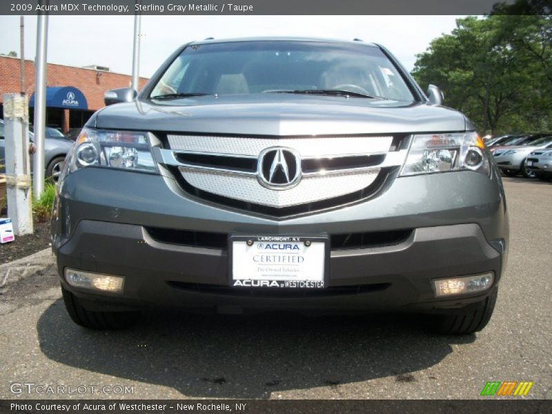 Sterling Gray Metallic / Taupe 2009 Acura MDX Technology