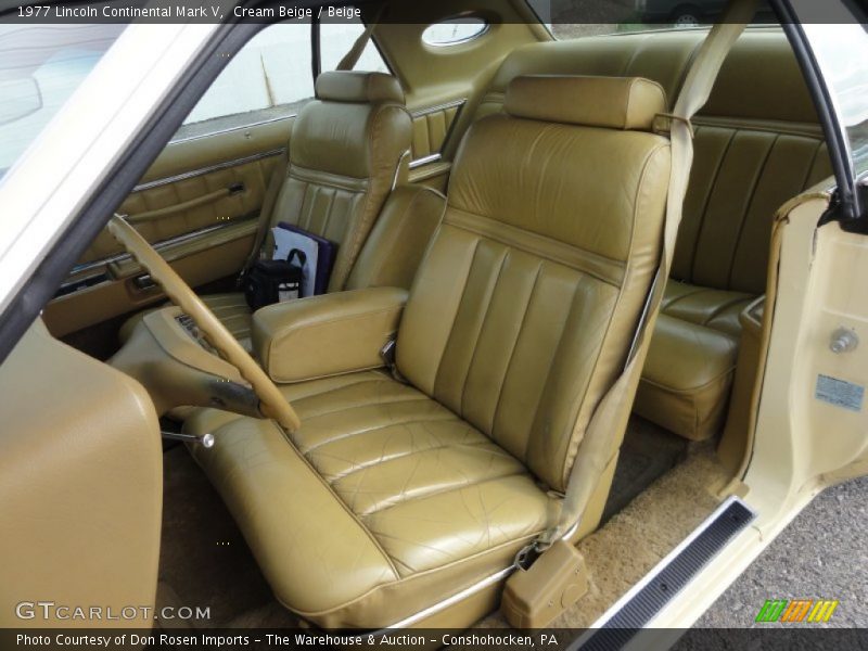 Cream Beige / Beige 1977 Lincoln Continental Mark V