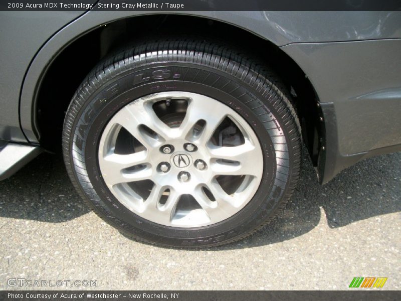 Sterling Gray Metallic / Taupe 2009 Acura MDX Technology