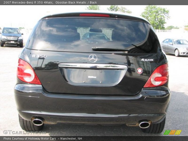 Obsidian Black Metallic / Black 2007 Mercedes-Benz R 350 4Matic