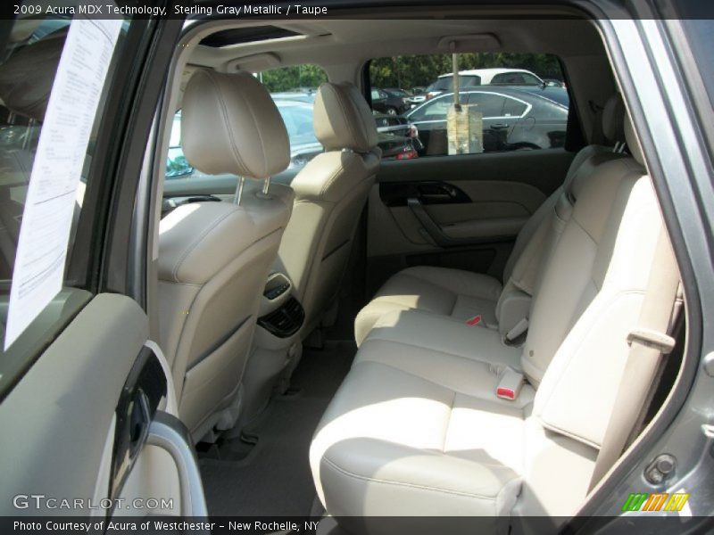 Sterling Gray Metallic / Taupe 2009 Acura MDX Technology