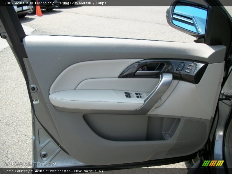 Sterling Gray Metallic / Taupe 2009 Acura MDX Technology