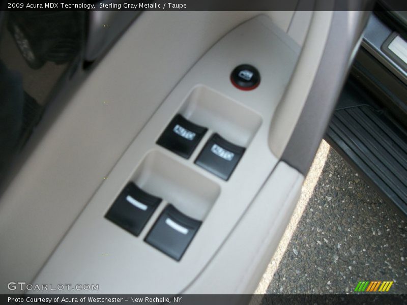 Sterling Gray Metallic / Taupe 2009 Acura MDX Technology