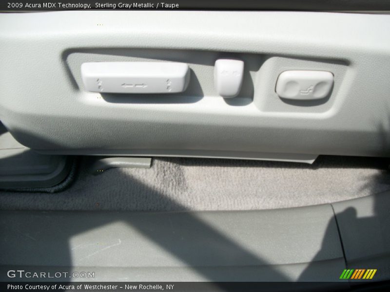 Sterling Gray Metallic / Taupe 2009 Acura MDX Technology