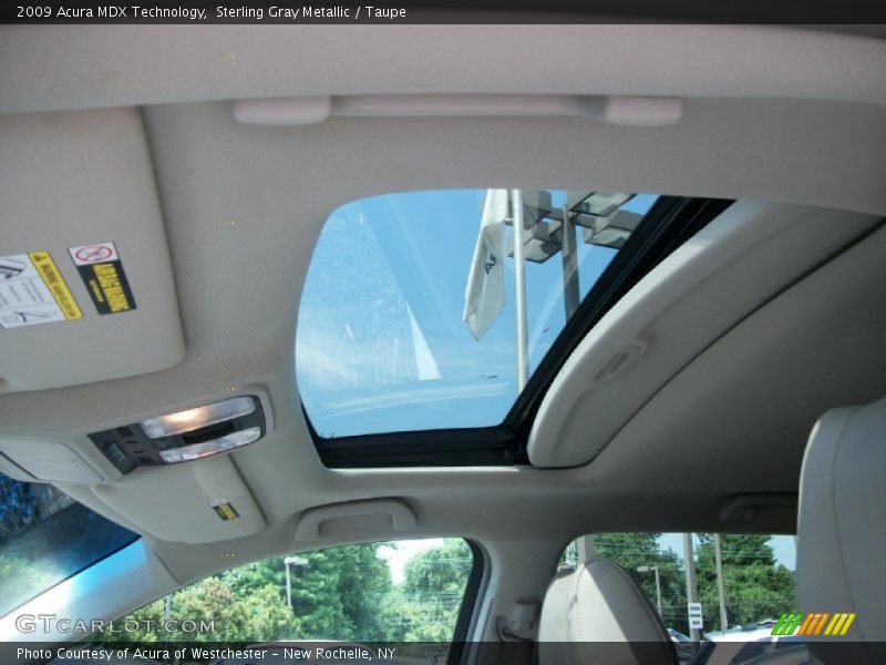 Sterling Gray Metallic / Taupe 2009 Acura MDX Technology