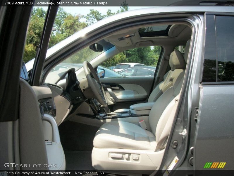 Sterling Gray Metallic / Taupe 2009 Acura MDX Technology